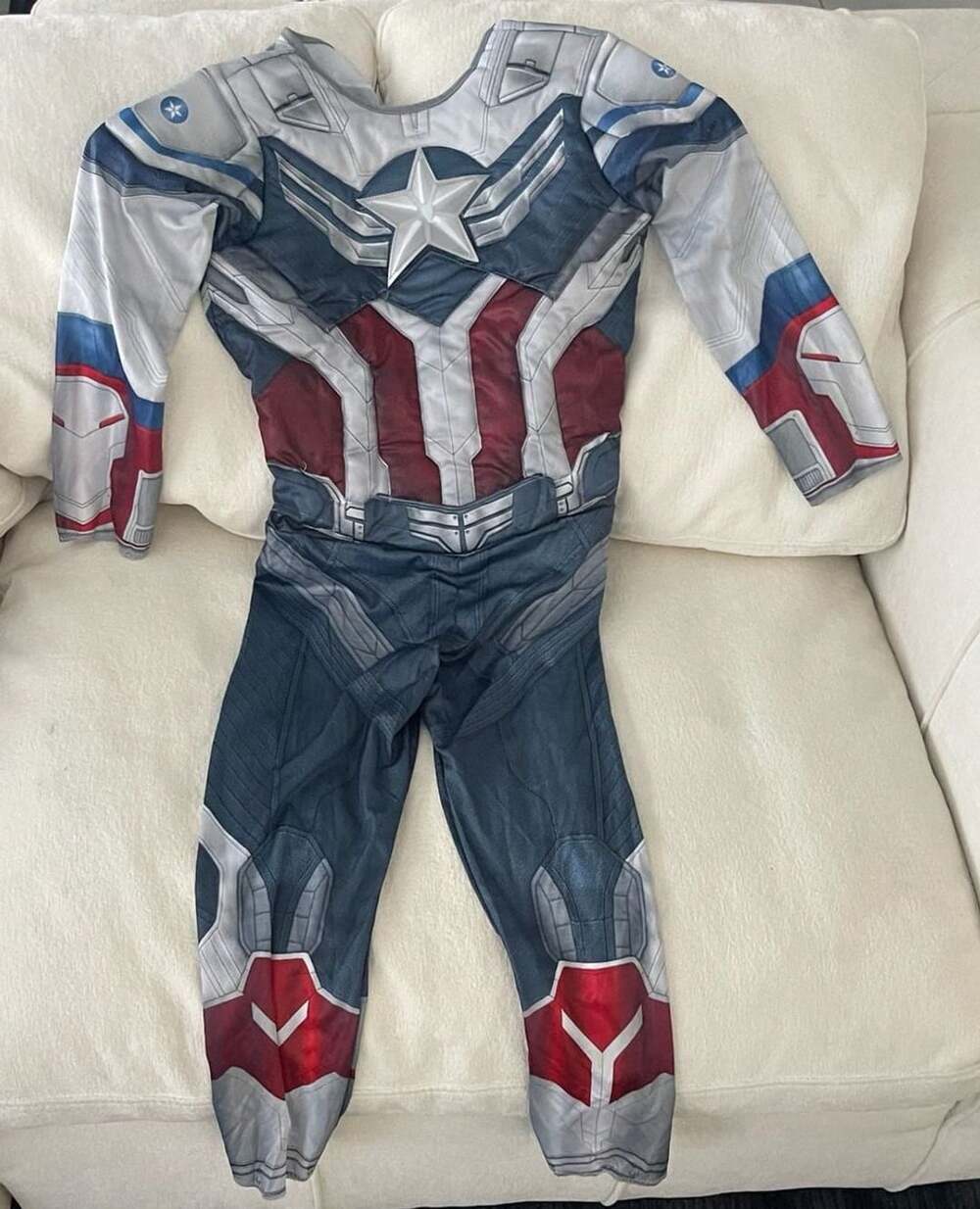 Marvel Avengers Endgame Captain America Quantum Realm Costume Size Youth Medium